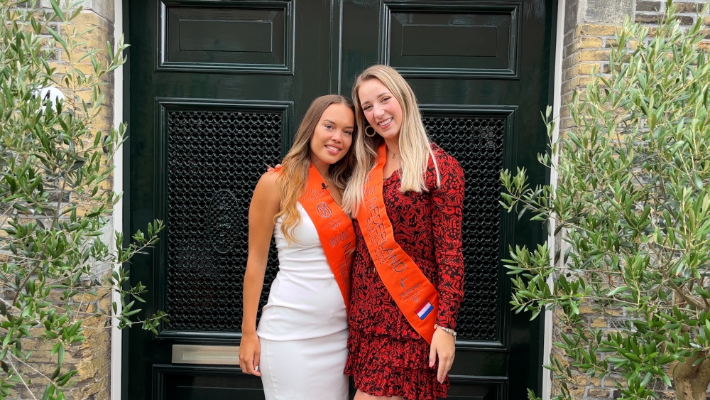 Vriendinnen Cheyenne en Marsha in de finale Miss World Nederland: ‘We zijn de rivaliteit wel gewend’