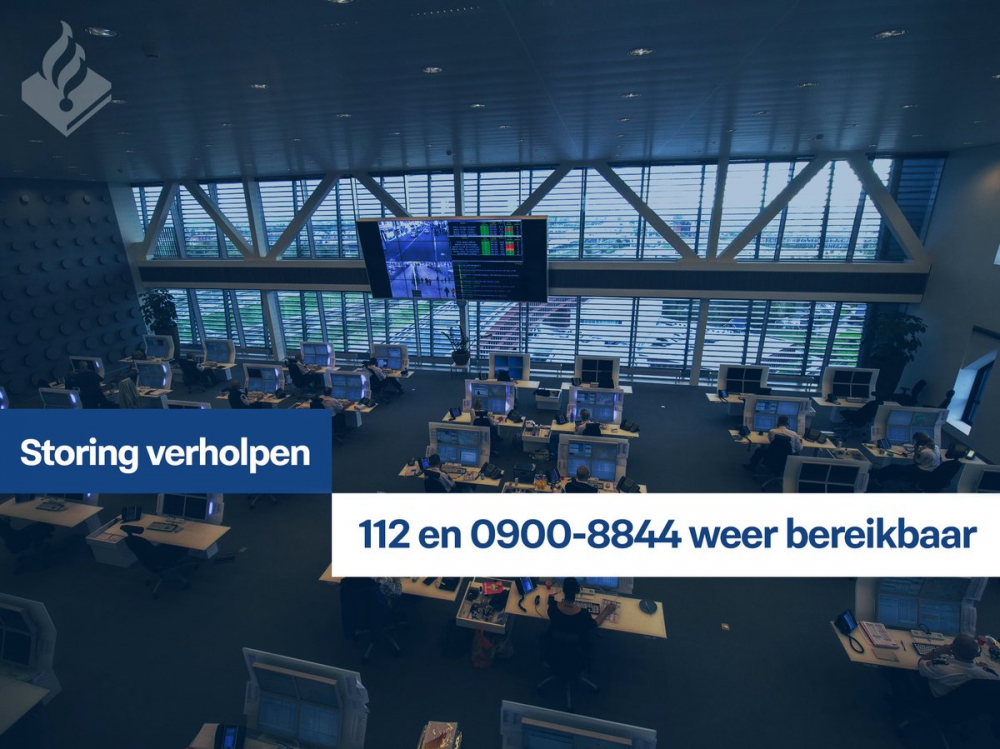 Problemen met bereikbaarheid 112 voorbij