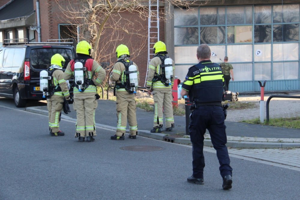 Bedrijfspand ontruimd na gaslek