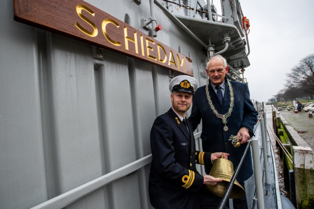 Mijnenjager Zr. Ms. Schiedam in Schiedam