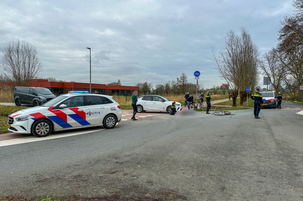 Fietser raakt gewond bij aanrijding