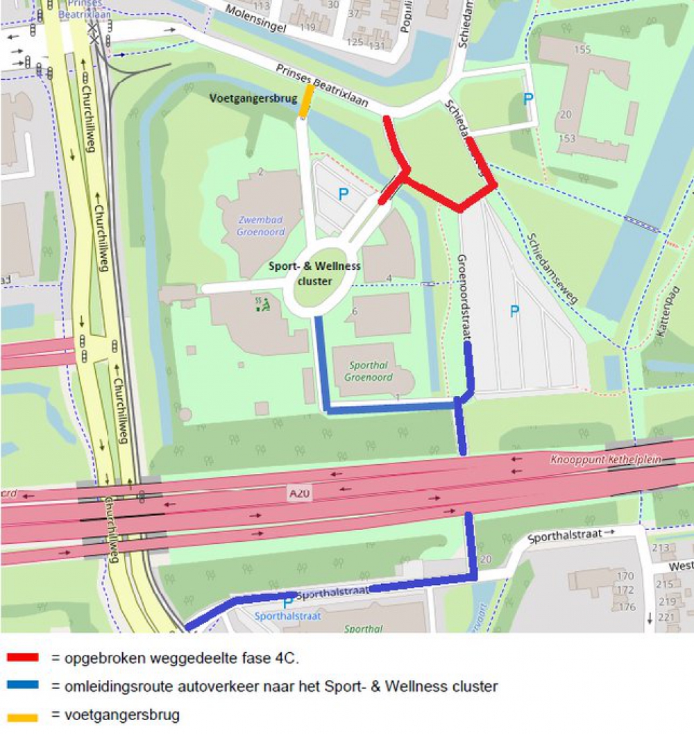 Laatste fase werkzaamheden Prinses Beatrixlaan en Schiedamseweg