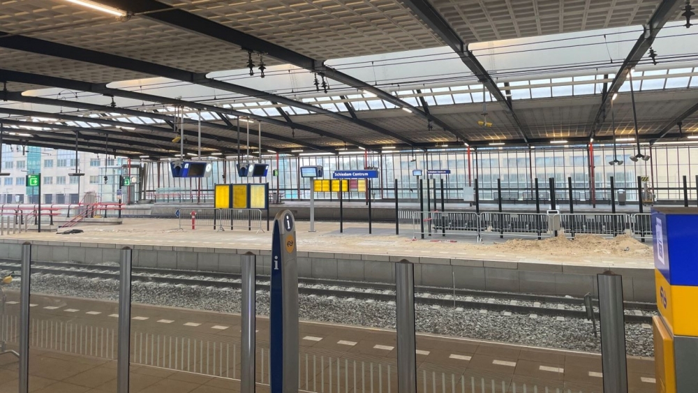 Werkzaamheden Station Schiedam Centrum volgens ProRail bijna afgerond