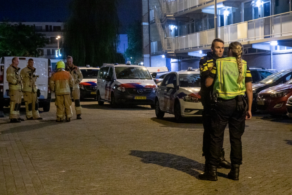 Explosief ontploft bij flat Nieuwe Damlaan