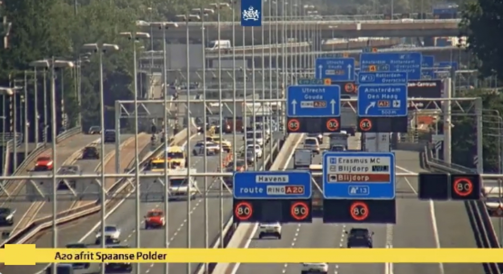 Bakken in de file op de A20