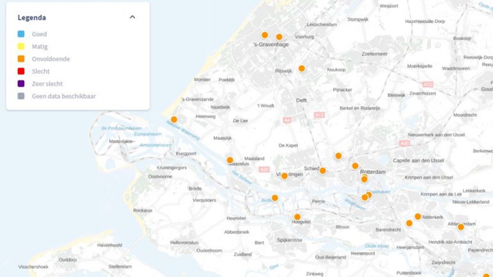 RIVM waarschuwt voor zeer slechte luchtkwaliteit