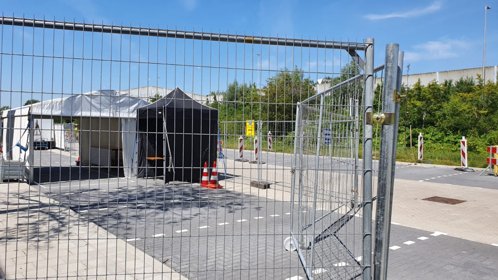 Het loopt geen storm meer bij de coronateststraat in Schiedam