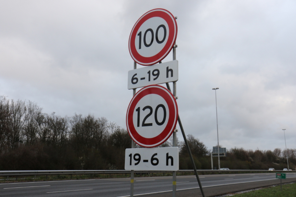 Nieuwe maximumsnelheid geldig op A20