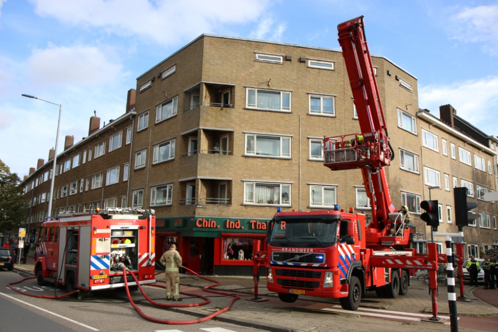 Brand bij Chinees restaurant