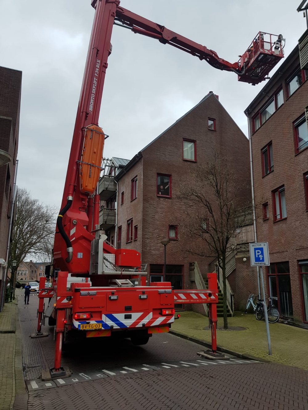 Stormschade in Schiedam Centrum