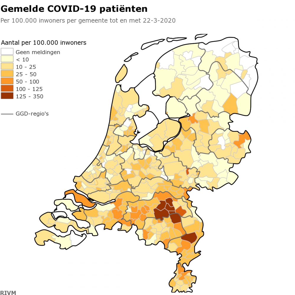 Acht bevestigde coronapatiënten in Schiedam, 15 in Vlaardingen