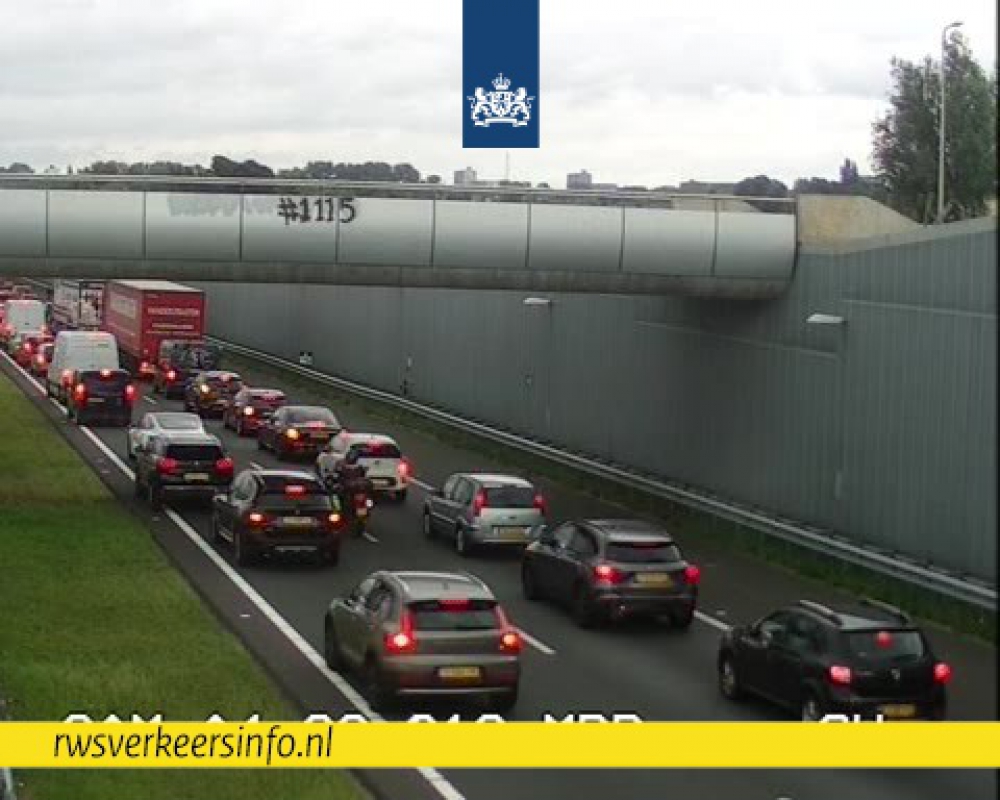 Weer raak op de snelweg: ongeval bij Ketheltunnel