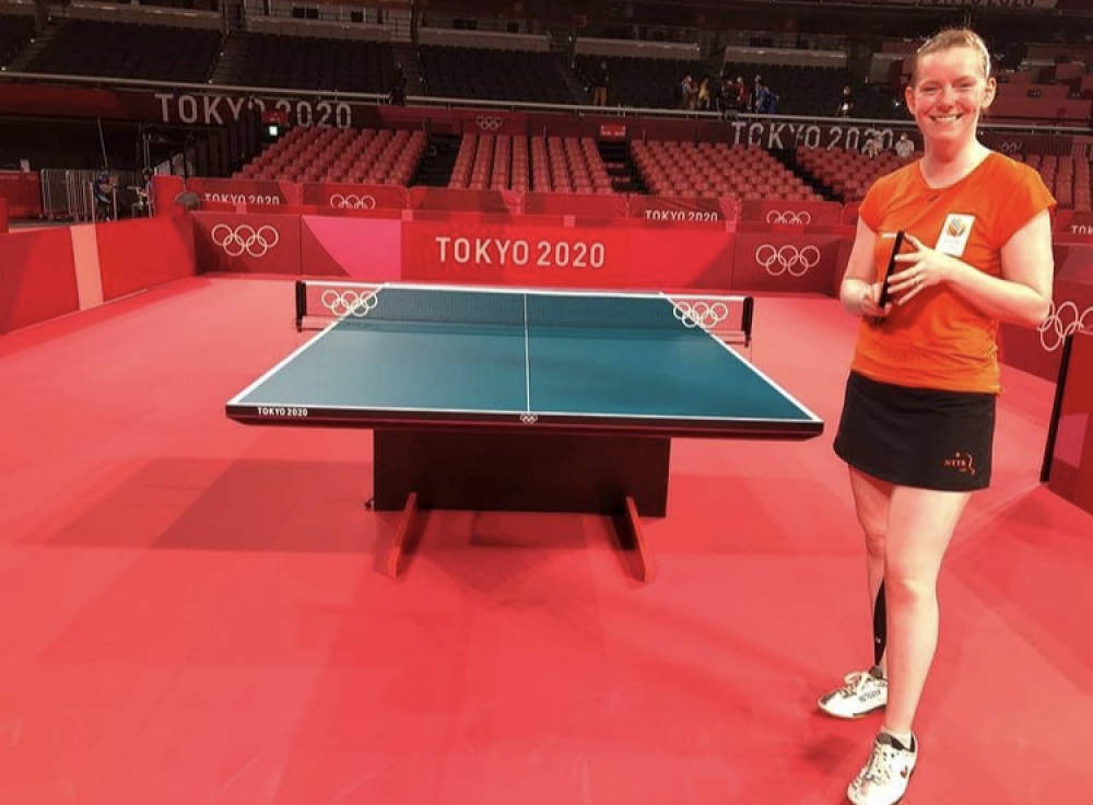 Britt Eerland start OS op dinsdag tegen Egyptische tafeltennisster