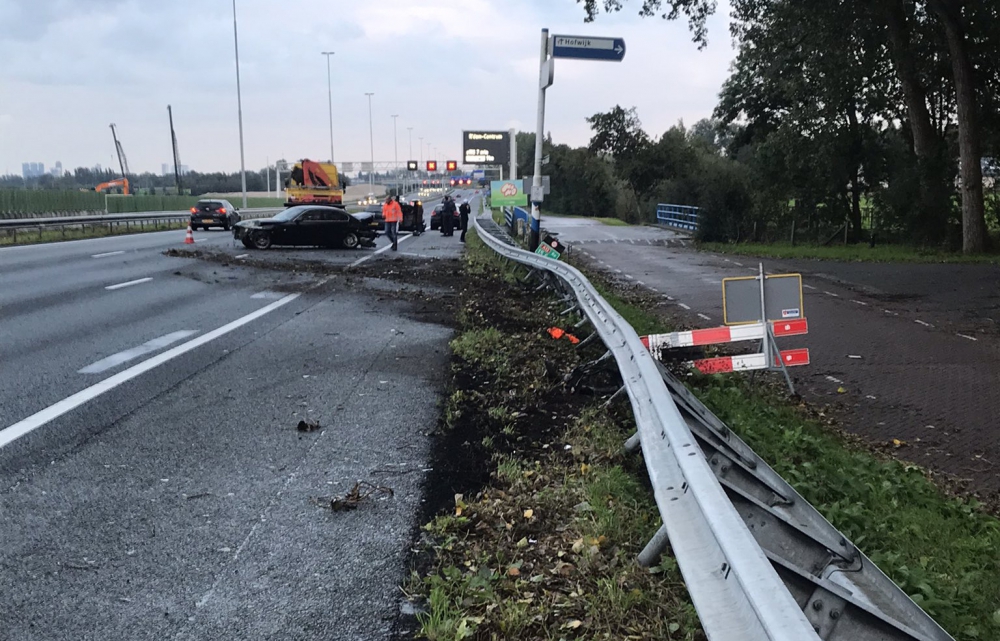 Flink ongeluk op de A13