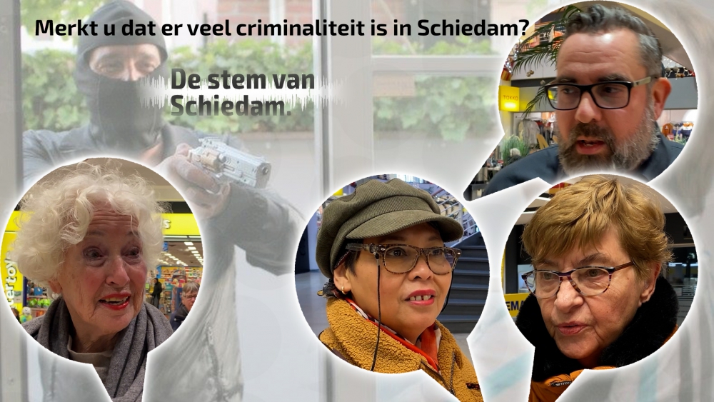 De stem van Schiedam: merkt u dat er veel criminaliteit is in Schiedam?