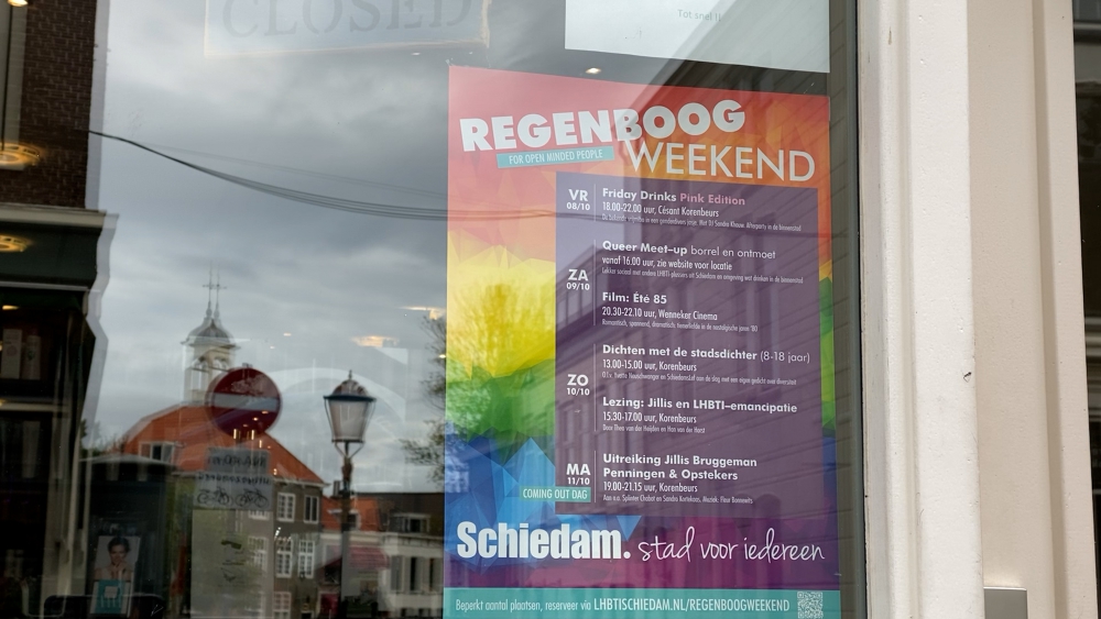 Voor het eerst een Regenboogweekend in Schiedam: “Niet iedereen staat open voor alle genderdiversiteit”