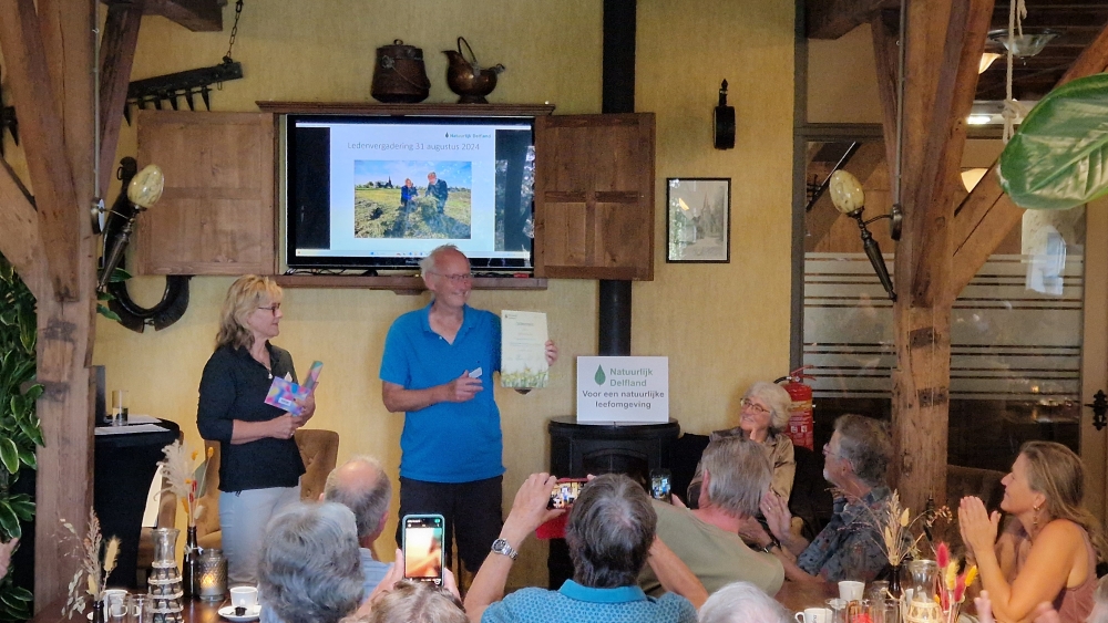 Geert van Poelgeest benoemd tot erelid natuurvereniging Natuurlijk Delfland