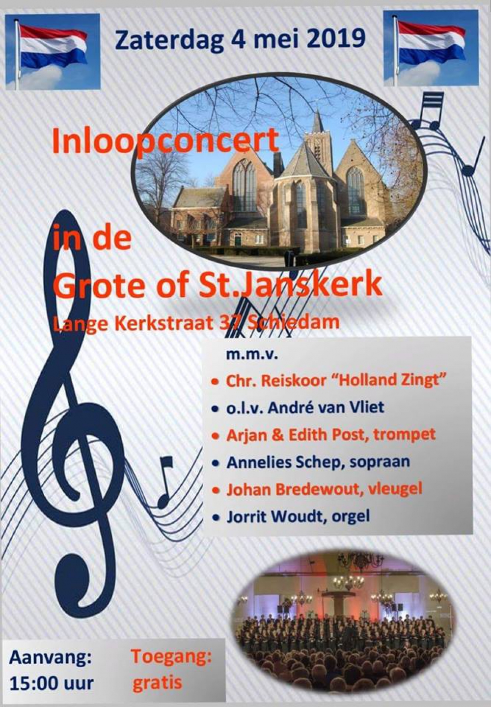 Herdenkingsconcert in de Grote Kerk