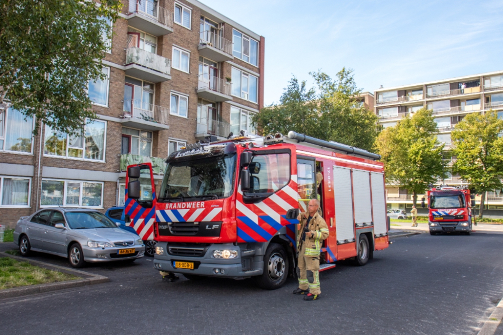 Geen brand maar rook van barbecue