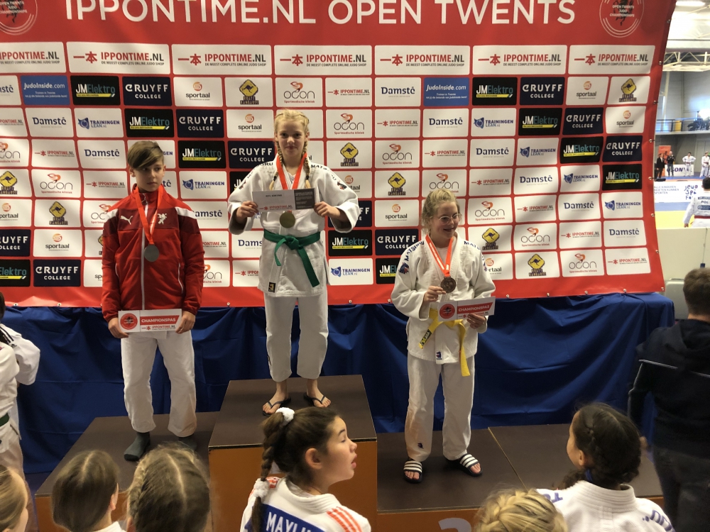 Vier Schiedamse medailles op het Open Twents judotoernooi