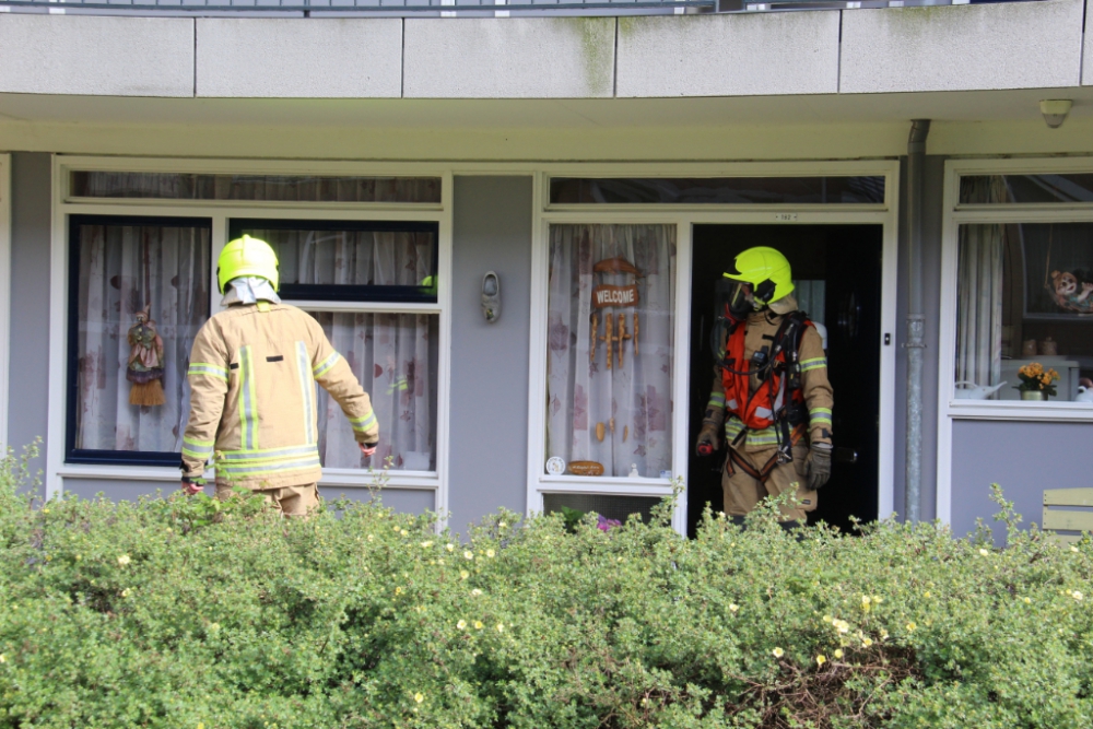 CV ketel vliegt in brand