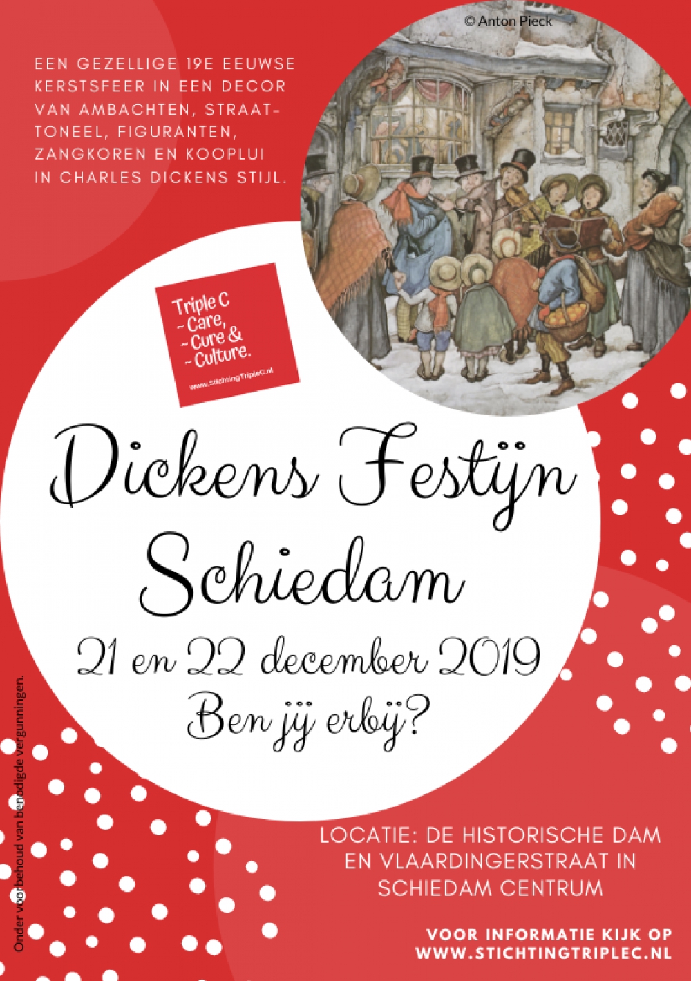 Nieuwe Schiedamse Stichting gaat Dickens Festijn organiseren