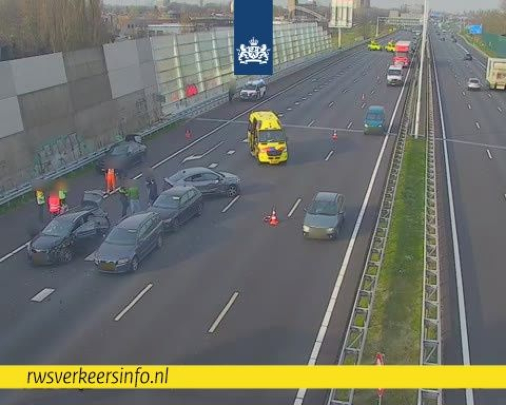 Ongeval op de A20 ter hoogte van Vlaardingen