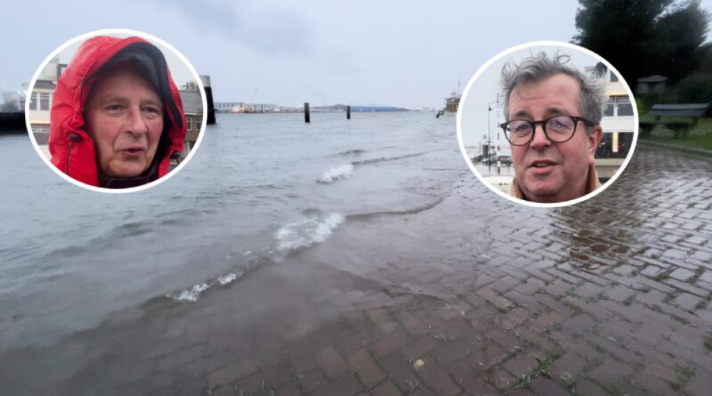 Voor de achtste keer hoogwater in veertien dagen: ‘Hij is vandaag wel lekker hoog ja’