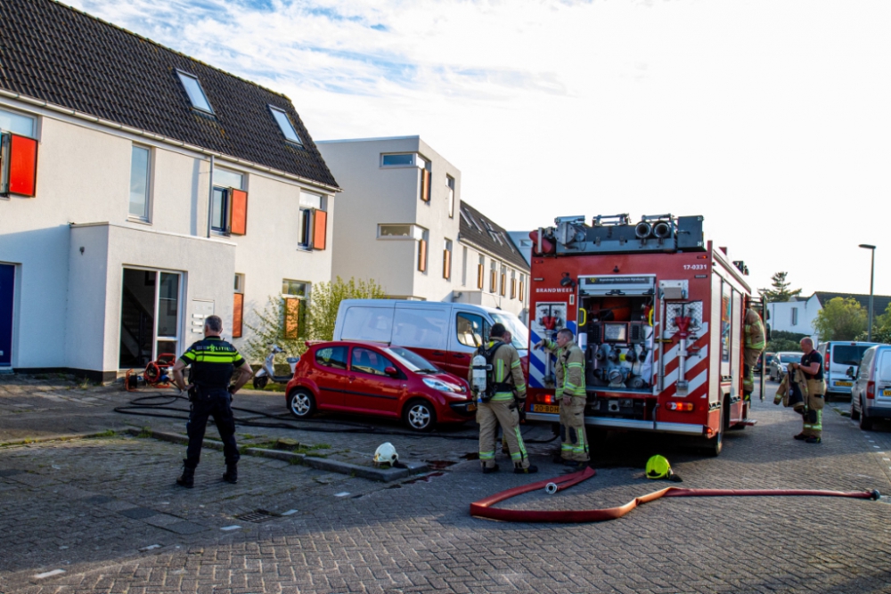 Klein brandje in woning in de Woudhoek