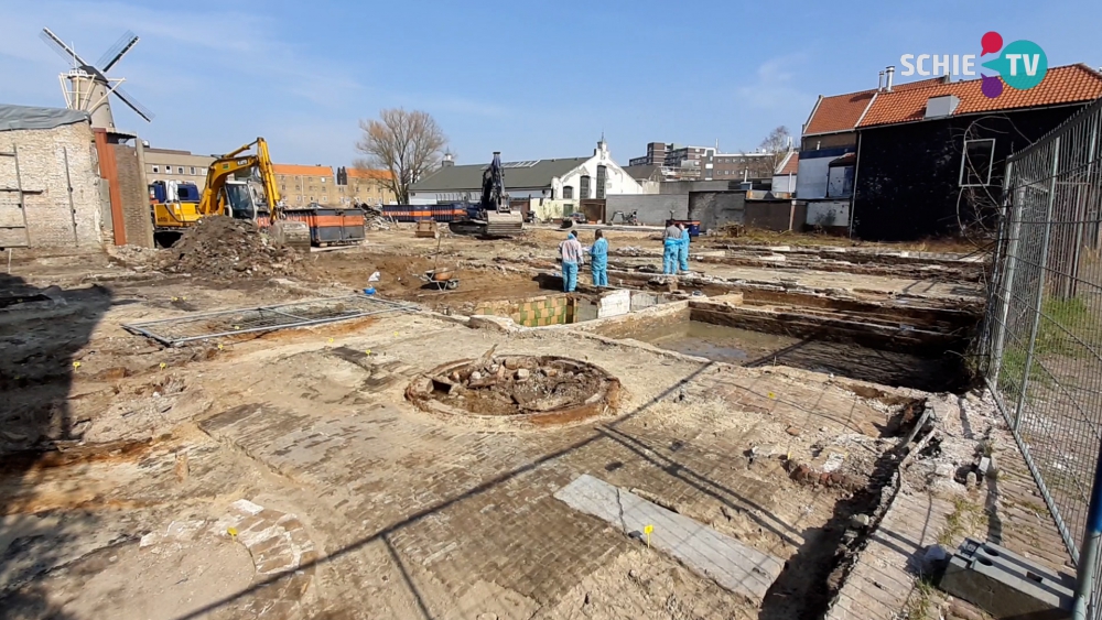 Schiedam bouwt en dat levert, behalve huizen en hotels, ook archeologische vondsten op