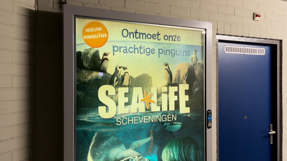 Advertentie hangt al tien jaar in parkeergarage in Vlaardingen