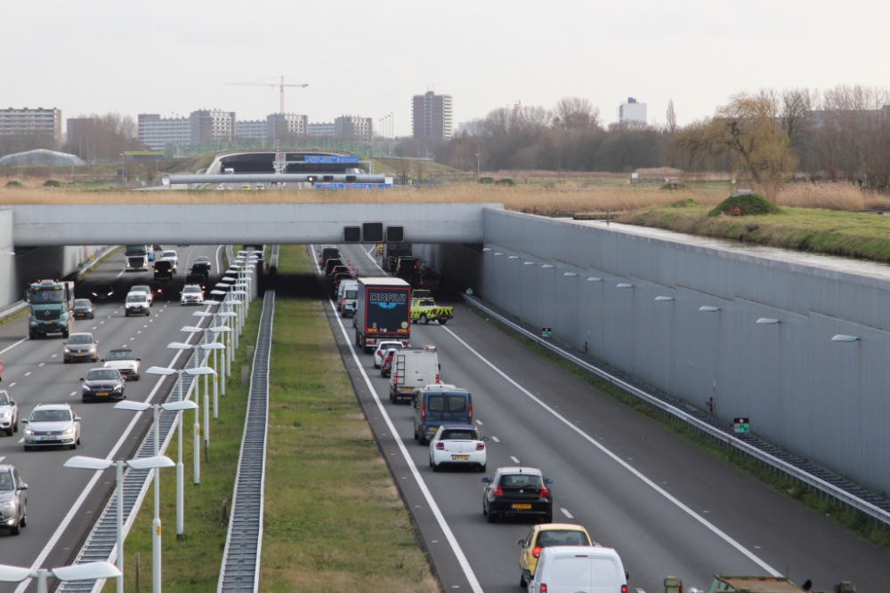 Aanrijding op de snelweg A4