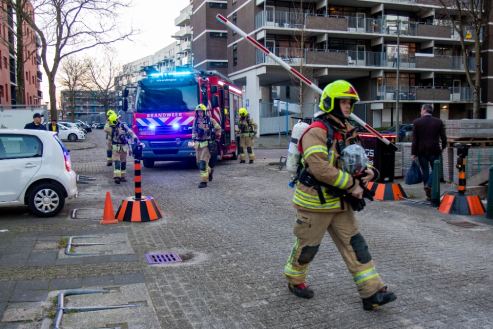 Brandweer rukt uit voor ondergaande zon