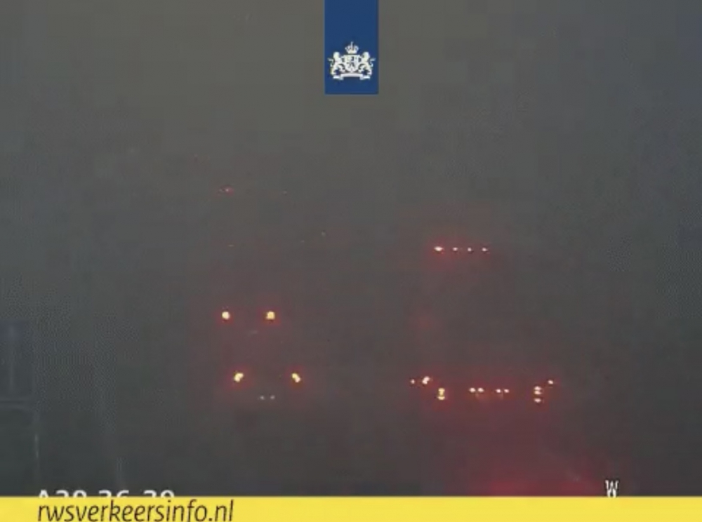 Extra drukte op de weg door mist