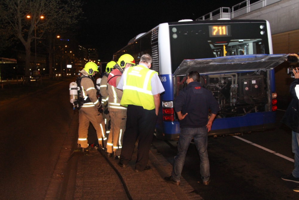 RET-bus Hoekse lijn oververhit