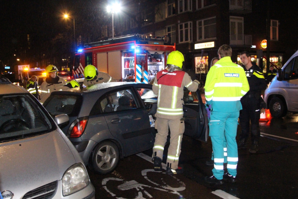 Drie gewonden bij botsing Franselaan