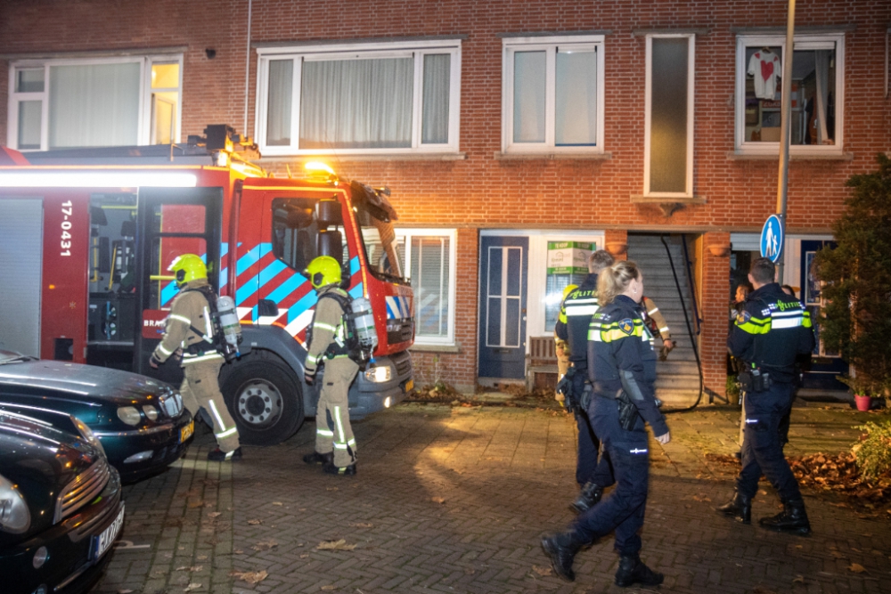 Brand in woning Vlaardingerdijk