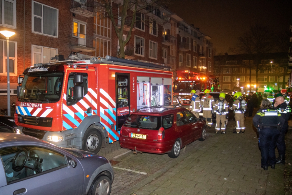 Gewonde bij brand in zijstraat Franselaan