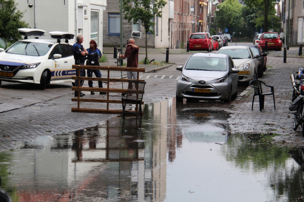 Wateroverlast door enorme hoosbui