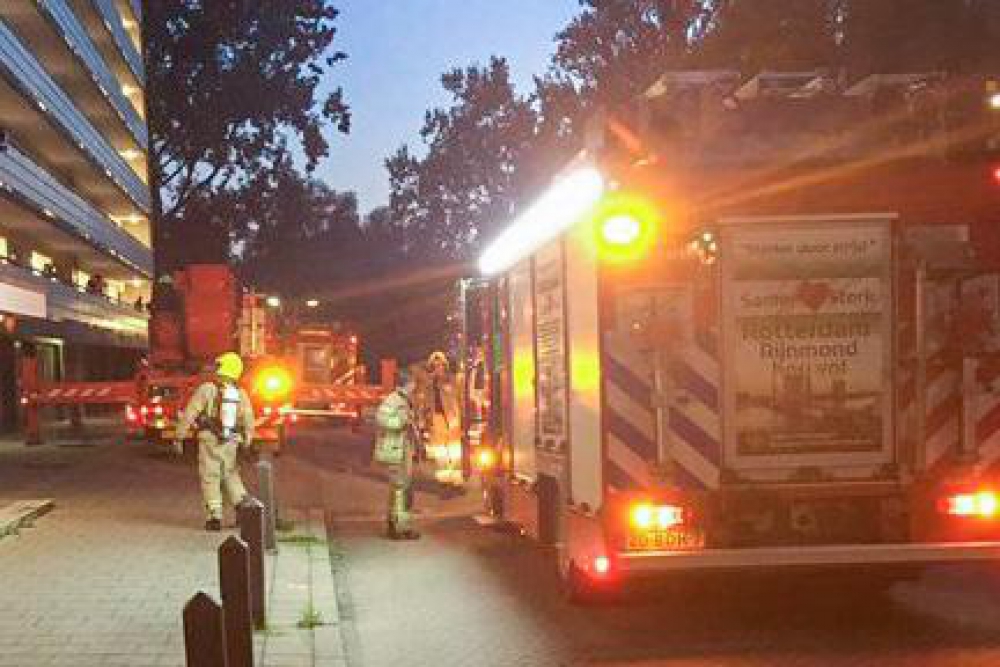 Keukenbrand in een appartement aan de Burgemeester van Haarenlaan