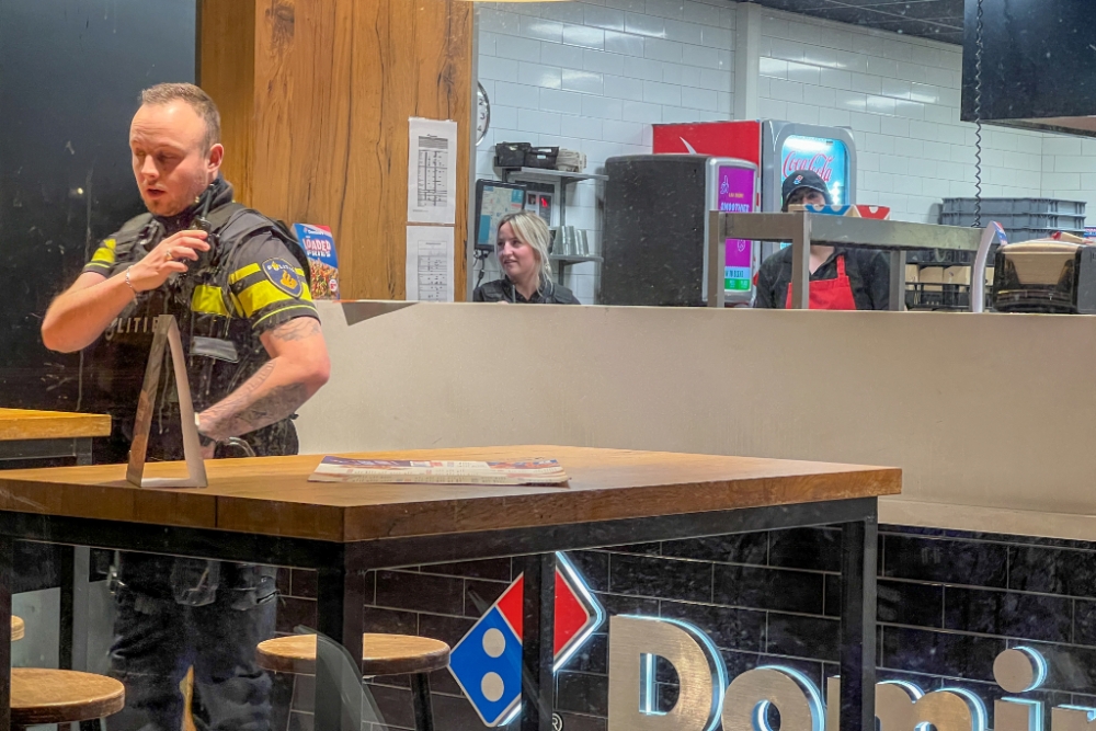 Gewapende overval op Domino&#039;s Pizza Schiedam Centrum