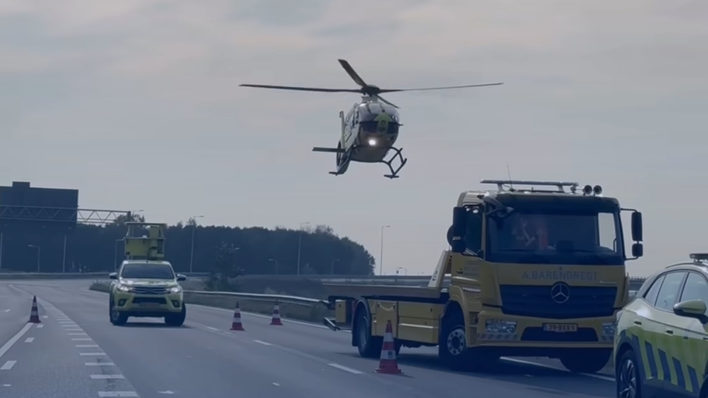 Automobilist op snelweg gereanimeerd na ongeval