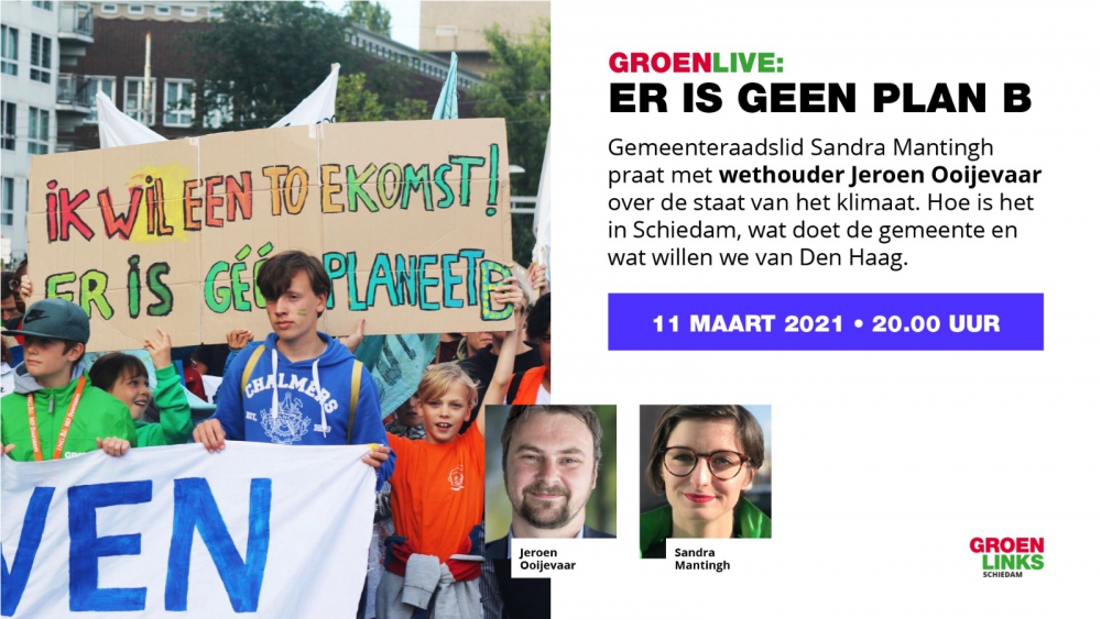 GroenLinks Schiedam gaat GroenLive sessies voortzetten