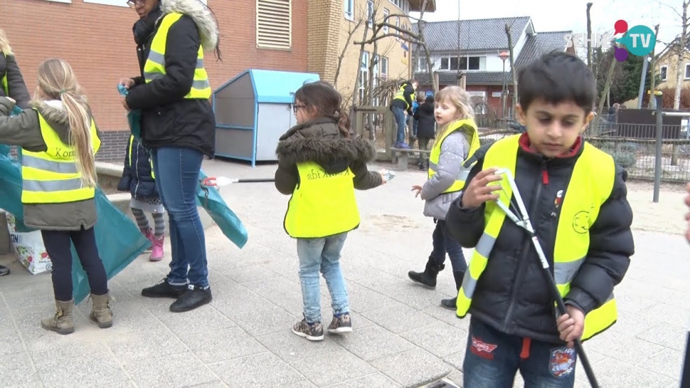 Schiedamse kinderen gaan voor minder afval