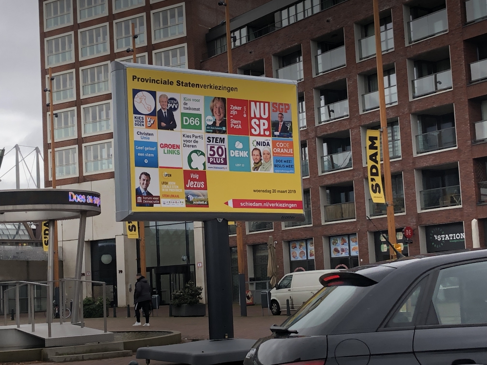 Stembusuitslag Schiedam: rechts regeert