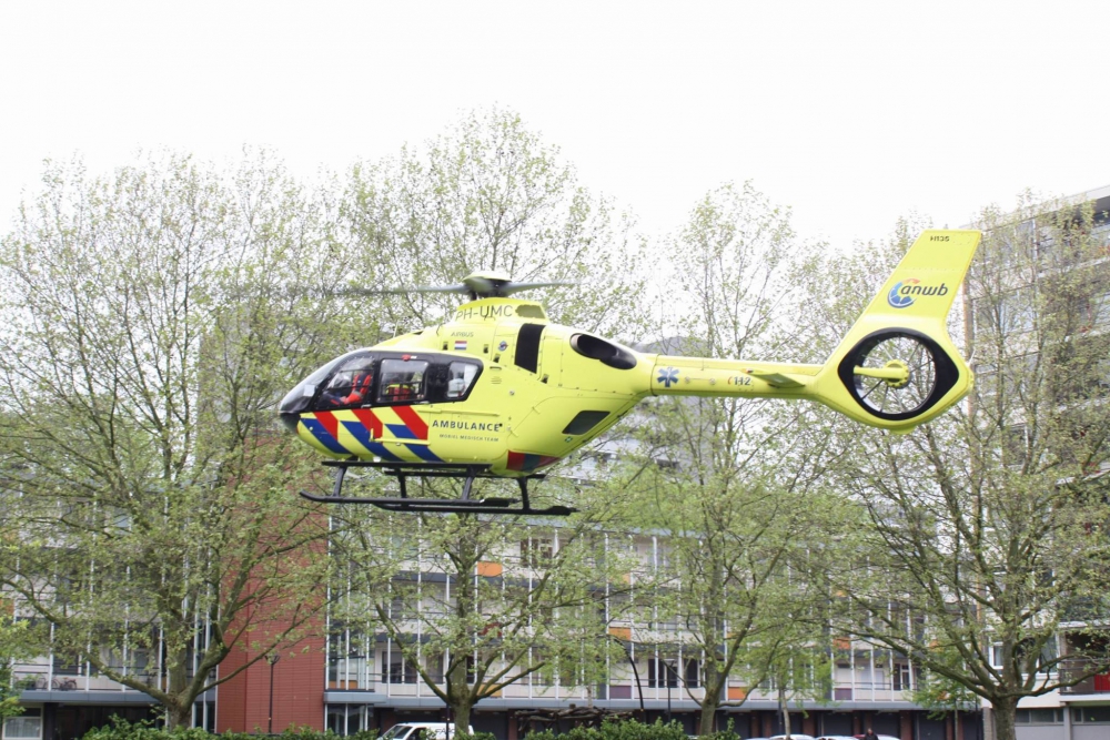 Traumahelikopter ingezet in Groenoord