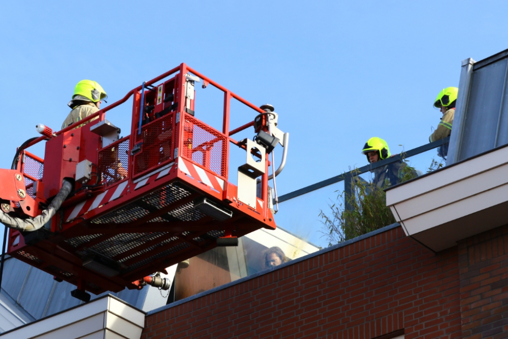 Brand op dakterras in Centrum