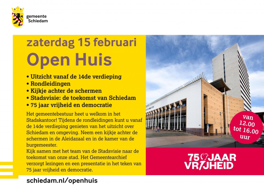 Gemeente houdt open huis op zaterdag 15 februari