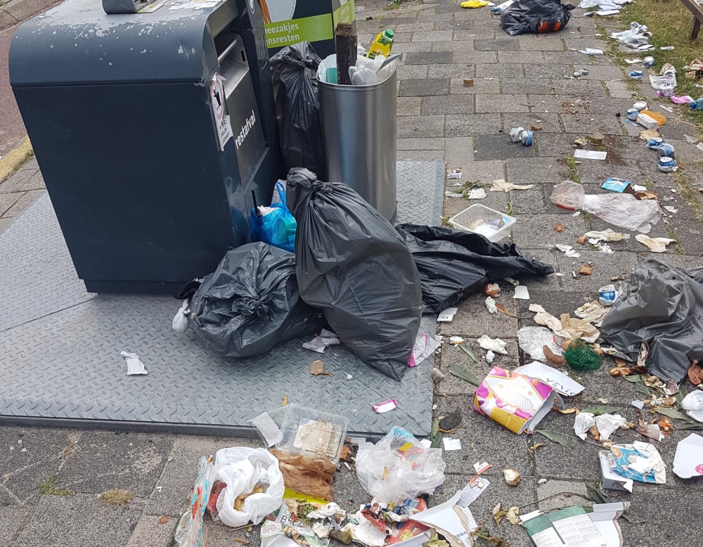 Zoveel knikkerden Schiedammers afgelopen jaar in de prullenbak