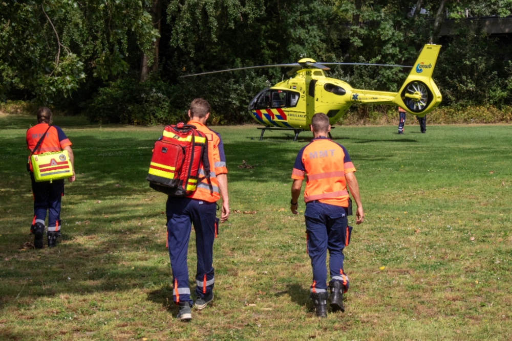 Traumahelikopter ingezet voor medische noodsituatie met kindje